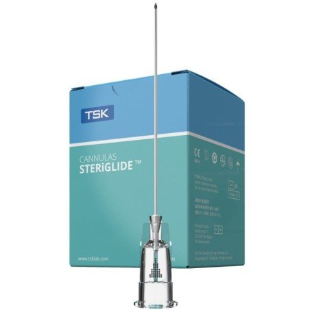 Cánulas de relleno facial TSK STERiGLIDE 27G x 38mm. Envío en 24/48h.