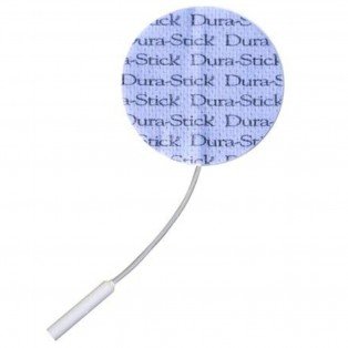 Electrodos para tens Dura-Stick PLUS con cable redondo. 3,2cm