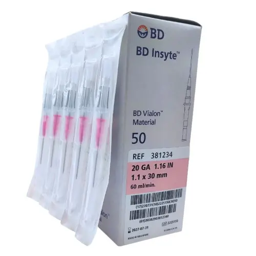 Catéter intravenoso BD INSYTE. Entrega de 24/48 horas.