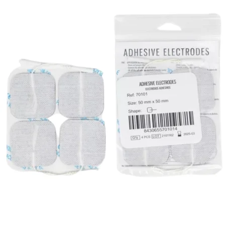 Electrodos Autoadhesivos 5x5 con cable. (4 uds). Entrega 24/48h.