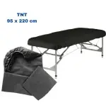 Sábana ajustable Negra TNT 95 x 220cm. (100 uds.) Entrega 24/48 horas