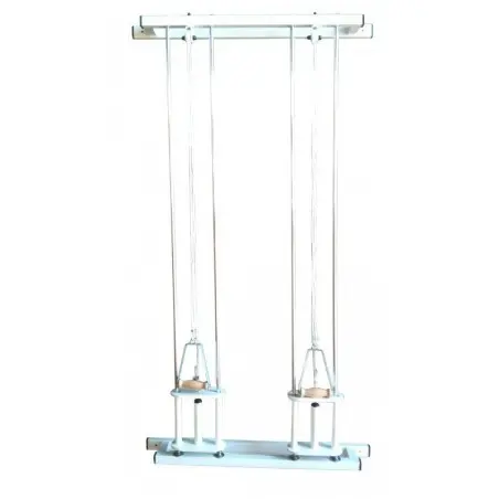 Juego de poleas dobles de pared.