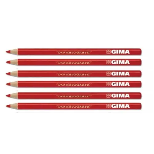 Lápiz dermográfico rojo. C/6 uds.
