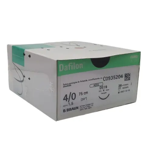 Sutura Dafilon Blue 4/0 (1,5) 75CM DS19 DDP- 36 ud