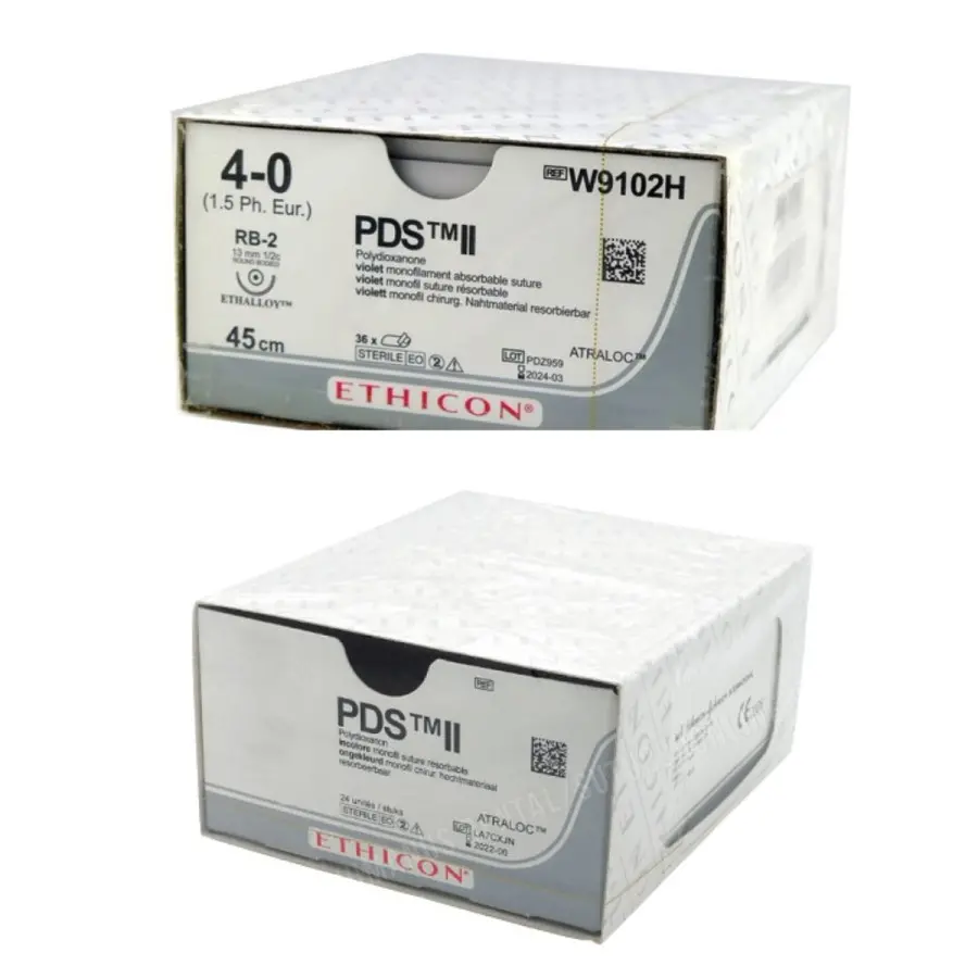 Sutura Ethicon PDS II 4/0 aguja cilíndrica 13mm