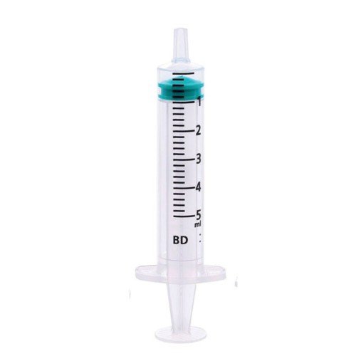Jeringa BD Emerald 5 ml de 3 cuerpos. Cono concéntrico. Caja de 100