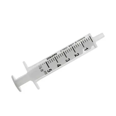 Jeringa 5ml NIPRO 2 cuerpos.
