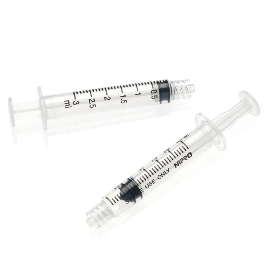 Jeringa 3ml NIPRO Luer-lock 3 cuerpos. 100 uds Jeringa 3ml NIPRO Luer-lock 3 cuerpos. 100 uds