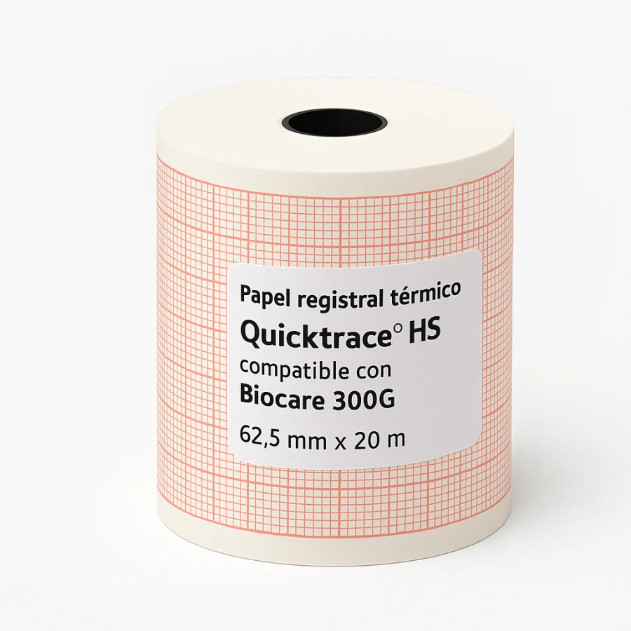Papel registral compatible con ECG Biocare 300